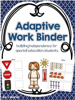 Preview of Adaptive Work Binder (editable)