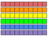 Adaptive Writing Paper - Rainbow Boxes