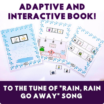 Preview of Adaptive and Interactive Storybook - Rain, Rain Go Away (LAMP: Words For Life)