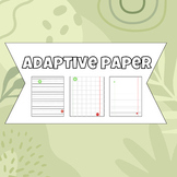 Occupational therapy adaptive paper