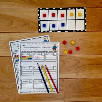 Add 3 Numbers with Building Blocks and 3 Addends by Dandelion Wishes