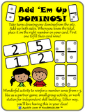Add 'Em Up Dominos- An Adapted Activity for Math Facts from 1-5