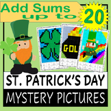 Add Numbers with Sums up to 20 - Saint Patrick's Day Color