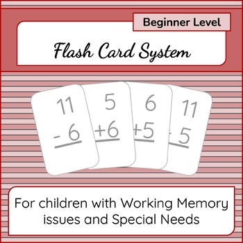 Preview of Add/Sub Math Fact Family 11’s-18’s Memorization Program (BEGINNER)