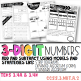 Add & Subtract 3 Digit Numbers Using Models and Strategies