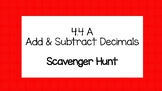 Add/Subtract Decimals Circuit/Scavenger Hunt! NO PREP 4.4A