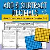 Add & Subtract Decimals Collection - Grades 4-5 - Visual M