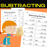 Add & Subtract Decimals Subtracting Decimals - Missing Numbers