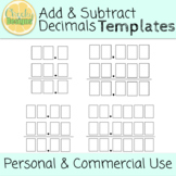 Add Subtract Decimals Clipart - Commercial Use