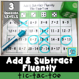 Add and Subtract Fluently Tic Tac Toe Game