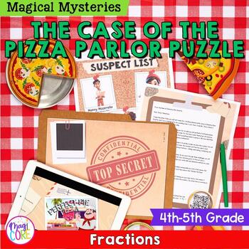 Preview of Add & Subtract Fractions Magical Mystery 4th & 5th Print & Digital Math Activity