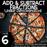 Add & Subtract Fractions Unlike Denominators - 5th Grade M
