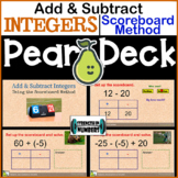 Add & Subtract Integers Scoreboard Method Digital Activity