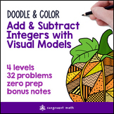 Add & Subtract Integers Visual Models | Doodle Math: Twist