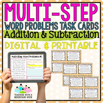 Preview of Add & Subtract Multi-Step Word Problems