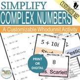 Add, Subtract, Multiply Complex Numbers Mystery Activity +