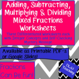 Add Subtract Multiply Divide Positive & Negative Mixed Fra