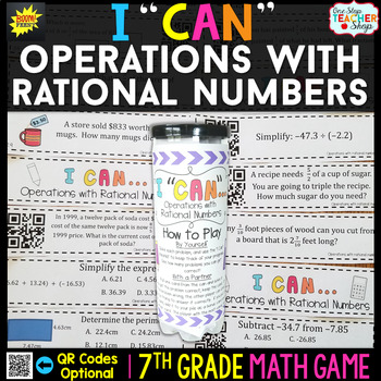 7th Grade Math Game | Operations with Rational Numbers by ...