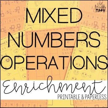 Preview of Add, Subtract & Multiply Mixed Numbers Logic Puzzle - Math Enrichment Activities
