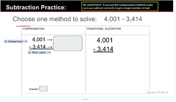 Preview of Add, Subtract & Multiply Whole Numbers - Box Method Included!