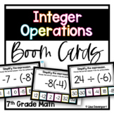 Add Subtract Multiply and Divide Integers Boom Cards