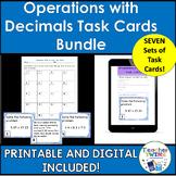 Add, Subtract, Multiply and Divide Decimals Digital and Pr