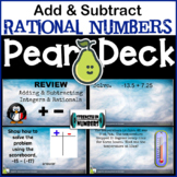 Add & Subtract Rational Numbers & Integers Review Pear Dec