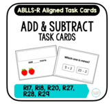 Add & Subtract Task Cards [ABLLS-R Aligned R17, R18, R20, 