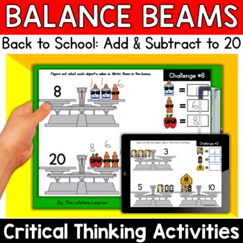 Preview of Back to School Logic Puzzles 2nd Grade Brain Teasers Math Enrichment Activities