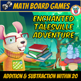 Add & Subtract within 20 Math Games - Fairy Tale Themed Ma