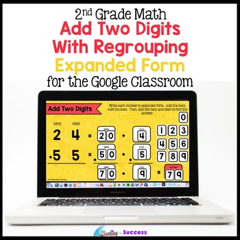Preview of Add Two Digit Numbers by Decomposing Numbers (Expanded Form) with Regrouping
