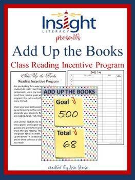Preview of Add Up the Books Reading Incentive Program