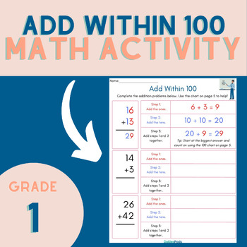 Preview of Add Within 100 | Printable Math Activity