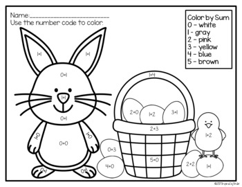 Add and Color by Sum {FREE SAMPLE} by Inspired by Kinder | TpT