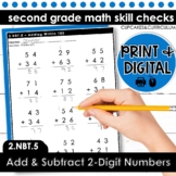 Add and Subtract 2-Digit Numbers Worksheets Second Grade M
