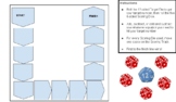 Add and Subtract Dice Board Game