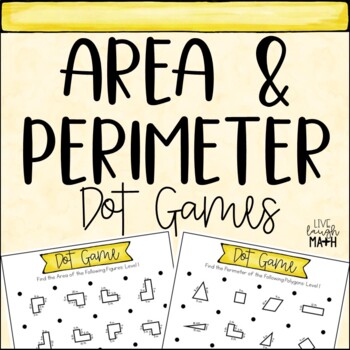 Preview of Area and Perimeter Math Centers - Dot Games