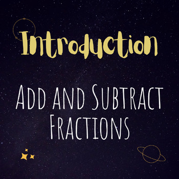 Preview of Add and Subtract Fractions