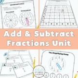 Add and Subtract Fractions Lesson Plans (Math SOL 4.5) {Di