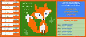 Preview of Add and Subtract Fractions (Review) - Pixel Art Activity - VIDEO ANSWER KEY