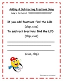 Add and Subtract Fractions Song
