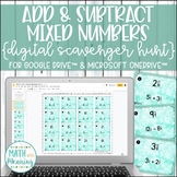 Add and Subtract Fractions and Mixed Numbers DIGITAL Scave