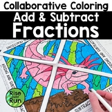 Add and Subtract Fractions with Unlike Denominators Colori