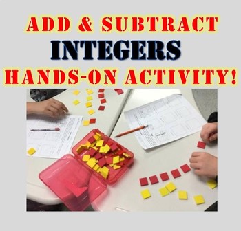 Preview of Add and Subtract Integers with Counters *Hands-On Exploration!*