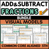 Add and Subtract Like and Unlike Fractions Using Visual Mo