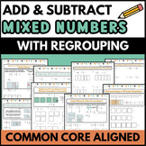 Add and Subtract Mixed Fractions with Like Denominators Us