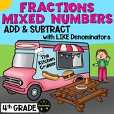 Add and Subtract Mixed Numbers with Like Denominators