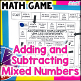 Adding and Subtracting Mixed Numbers with Like Denominators Game