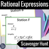 Rational Expressions Scavenger Hunt Activity