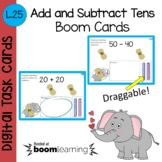 Add and Subtract Tens Boom Cards - Digital Task Cards